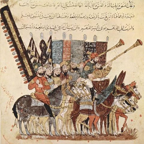 Миниатюра из манускрипта ал-Харири «Макамы». 1237 год Bibliothèque nationale de France