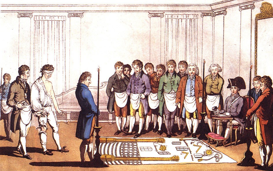 Принятие нового члена в масонскую ложу. Около 1805 годаWikimedia Commons