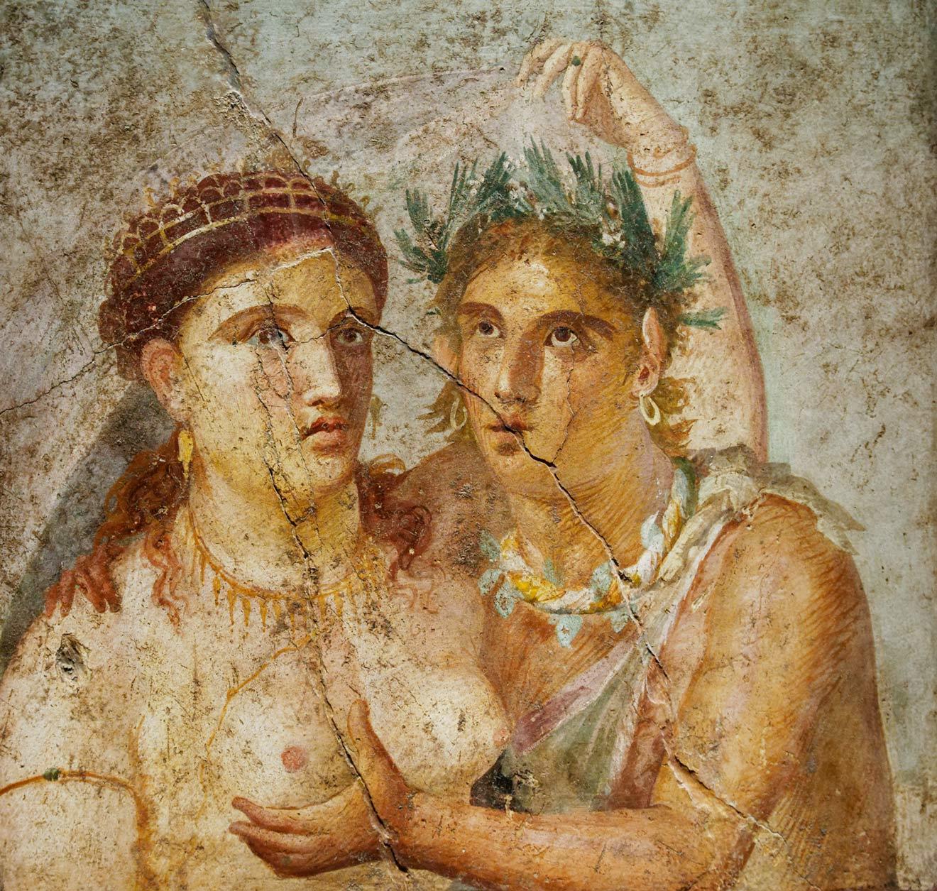 9 эротических фресок из Помпей