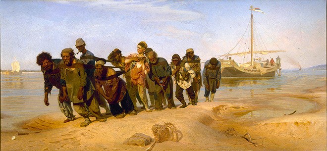 Gli alatori del Volga di Il'ja Repin